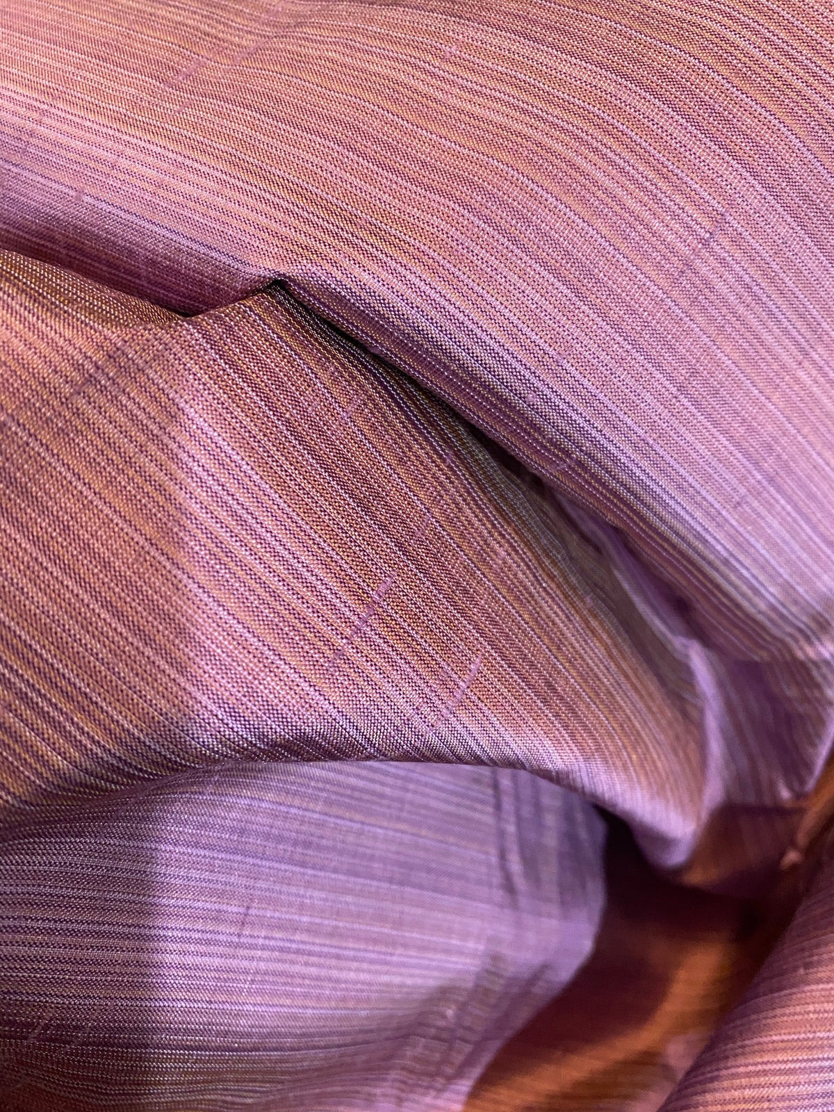 NEW Bridgette Designer 100% Silk Dupioni Orchid Pinstripe Stripe Fabric -SB_1_33 - Fancy Styles Fabric Pierre Frey Lee Jofa Brunschwig & Fils