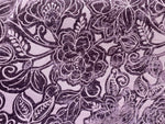 NEW! Lady Rosenthal Designer Antiqued Chenille Floral Velvet Fabric - Purple - Upholstery