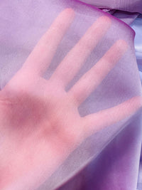 NEW! Duchess Deseray Silk & Poly Chiffon Sheer Fabric - Lavender - Fancy Styles Fabric Pierre Frey Lee Jofa Brunschwig & Fils