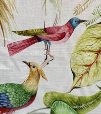 NEW Duchess Florita Novelty 100% Cotton Bird & Floral Decorating Fabric - Fancy Styles Fabric Pierre Frey Lee Jofa Brunschwig & Fils