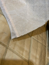 NEW Queen Peyton 100% Silk Satin Quilted Designer Fabric- Gold - Fancy Styles Fabric Pierre Frey Lee Jofa Brunschwig & Fils