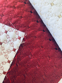 NEW Princess Amy 100% Silk Designer Wine Red Quilted Fabric- SB_4_12 - Fancy Styles Fabric Pierre Frey Lee Jofa Brunschwig & Fils