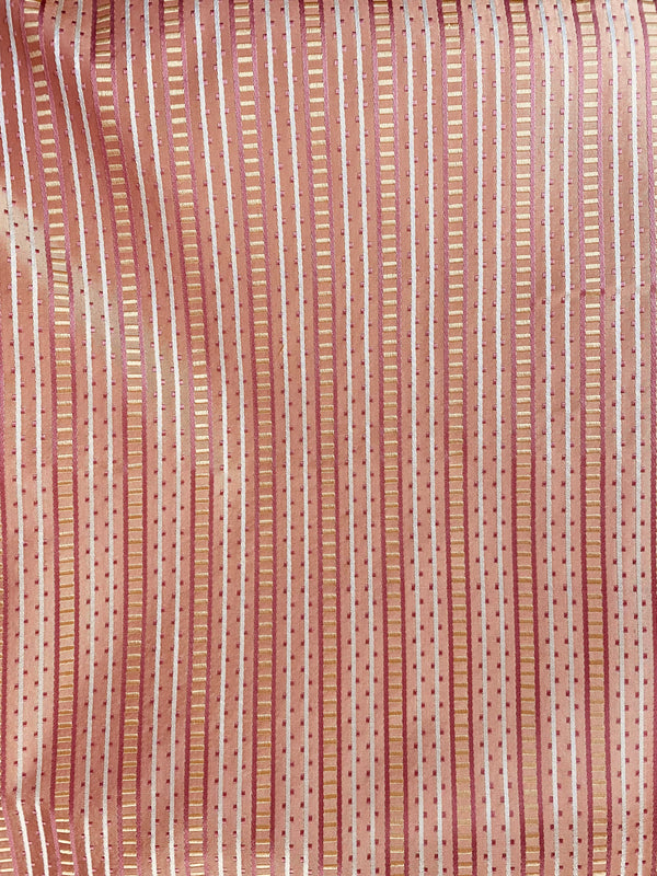 NEW! Back in stock! Lady Rebecca 100% Silk Taffeta Ribbon Stripe Fabric - Pink- SB_8_8 - Fancy Styles Fabric Pierre Frey Lee Jofa Brunschwig & Fils