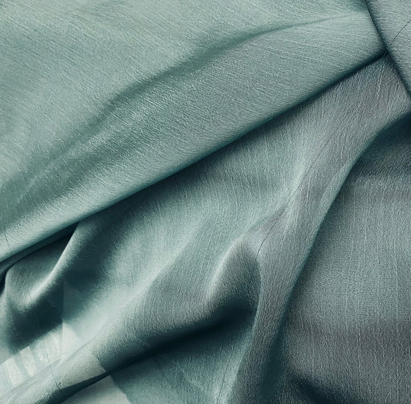 NEW! Duchess Deseray Silk & Poly Chiffon Sheer Fabric - Steel Teal