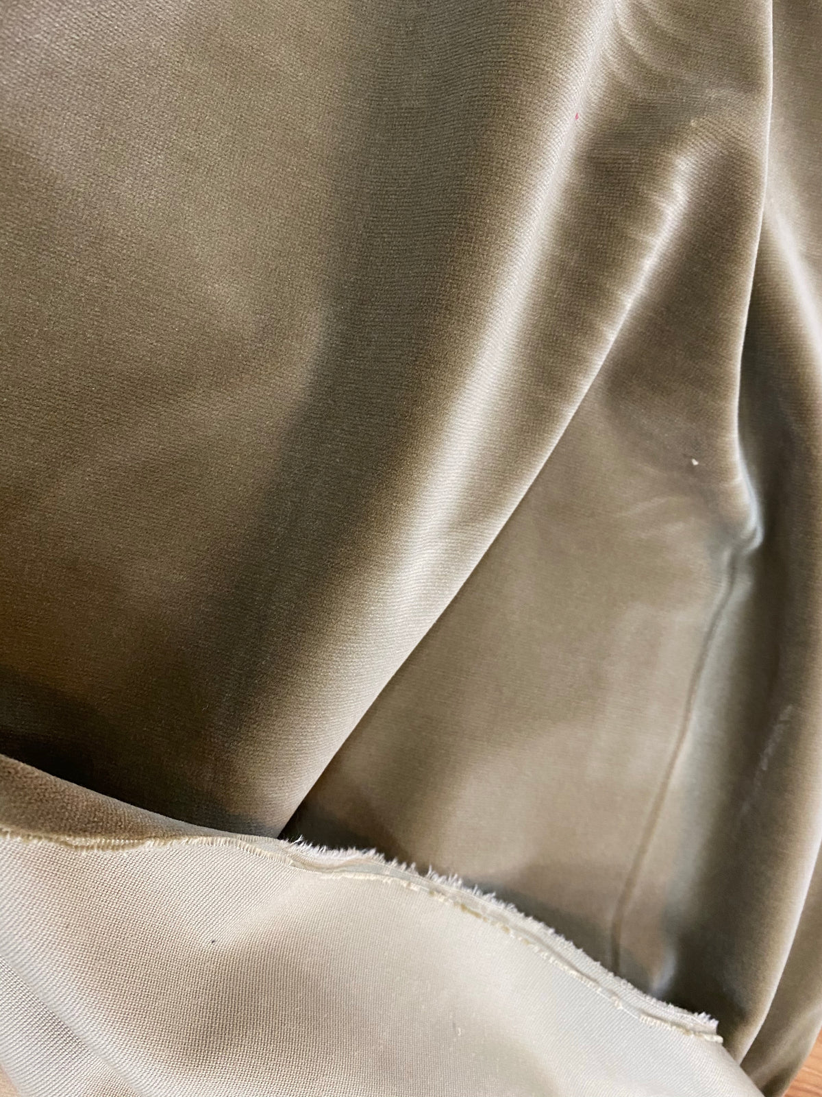 NEW! Prince Oliver - Designer 100% Cotton Made In Belgium Upholstery Velvet Fabric - Olive Gold - Fancy Styles Fabric Pierre Frey Lee Jofa Brunschwig & Fils