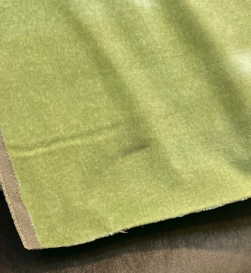 NEW! Prince Hudson - 100% Mohair Upholstery Velvet Fabric - Chartreuse  Green
