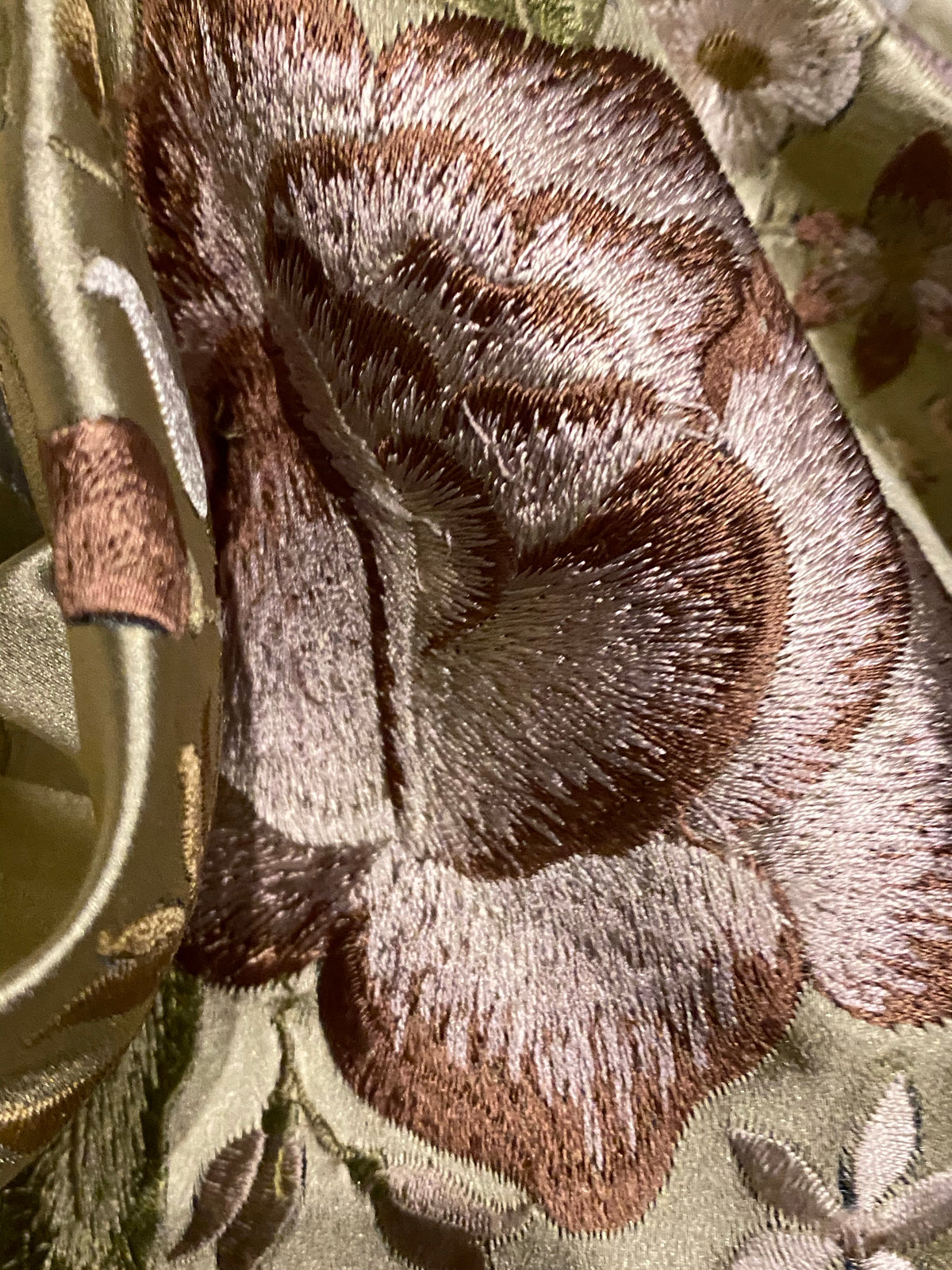 NEW! King Louis XIV Novelty 100% Silk Jacquard Embroidered Floral Upholstery Fabric - Green Champagne - Fancy Styles Fabric Pierre Frey Lee Jofa Brunschwig & Fils