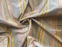 NEW Lady Grenada 100% Silk Taffeta Fabric- Pastel Stripes - Fancy Styles Fabric Pierre Frey Lee Jofa Brunschwig & Fils