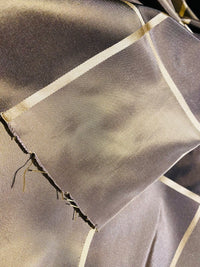 NEW Contessa Lucia 100% Silk Taffeta Plaid Tartan Gold and Old Gold Fabric SB_6_26 - Fancy Styles Fabric Pierre Frey Lee Jofa Brunschwig & Fils