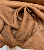 NEW Designer 100% Silk Textured Copper Charmeuse Fabric - Fancy Styles Fabric Pierre Frey Lee Jofa Brunschwig & Fils