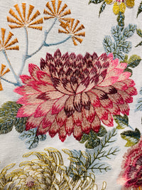 NEW! Lady Larissa Novelty Floral Embroidery Upholstery & Decorating Fabric - Fancy Styles Fabric Pierre Frey Lee Jofa Brunschwig & Fils