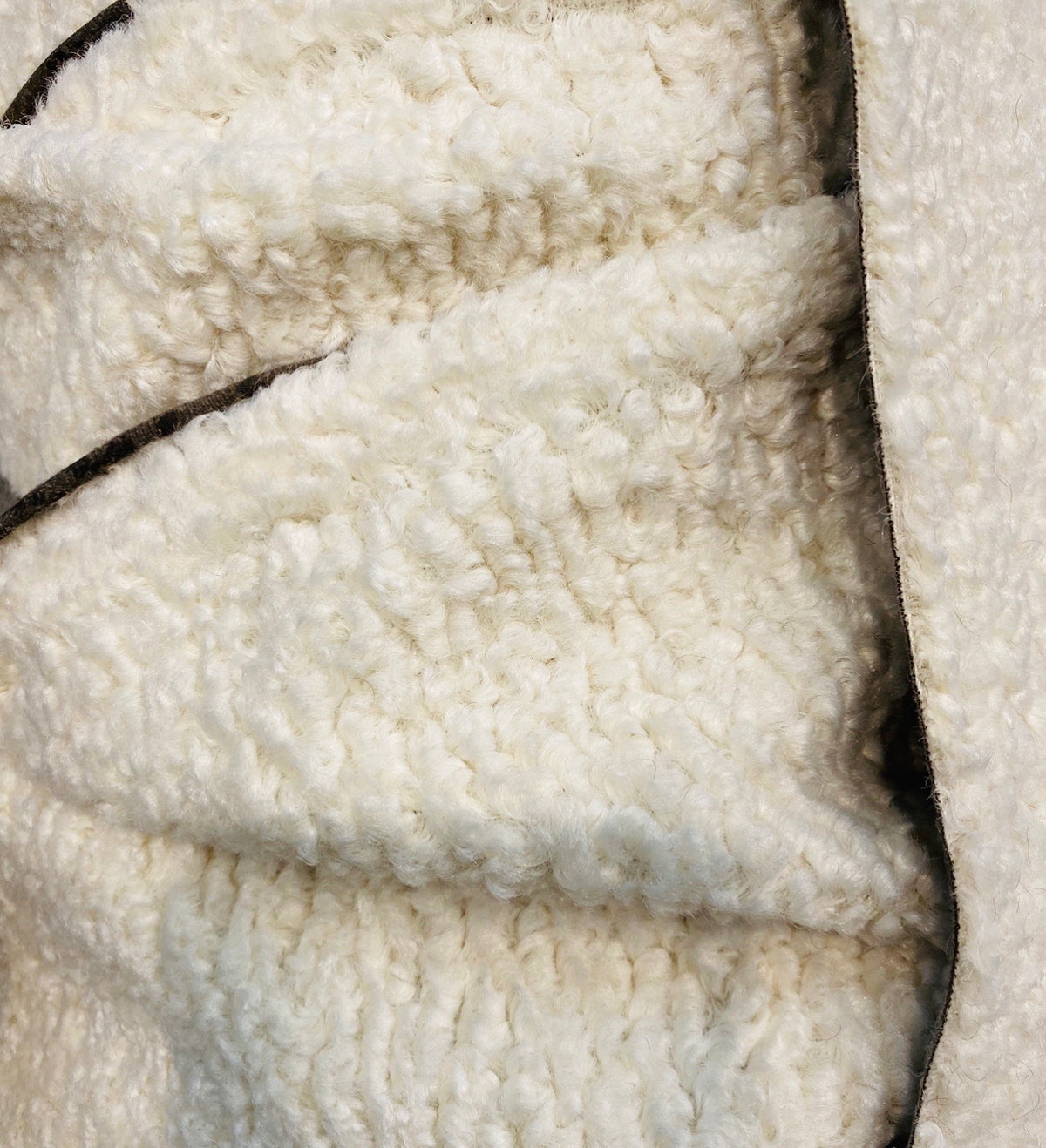 NEW Sir Hugo Designer Upholstery Boucle Sherpa Faux Fur Fabric in Cream White - Fancy Styles Fabric Pierre Frey Lee Jofa Brunschwig & Fils