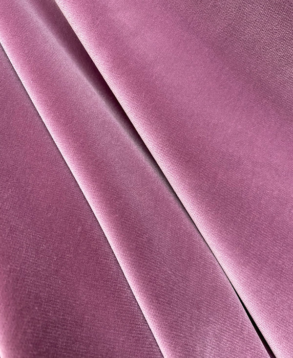 NEW! Prince Oliver Designer 100% Cotton Made In Belgium Upholstery Velvet Fabric Mauve - Fancy Styles Fabric Pierre Frey Lee Jofa Brunschwig & Fils