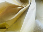 NEW Duchess Mable Designer 100% Silk Dupioni Ultra Icy Pastel Yellow Fabric