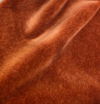 NEW Prince Hudson 100% Mohair Heavy Weight Velvet Upholstery Fabric - Rust Red - Fancy Styles Fabric Pierre Frey Lee Jofa Brunschwig & Fils