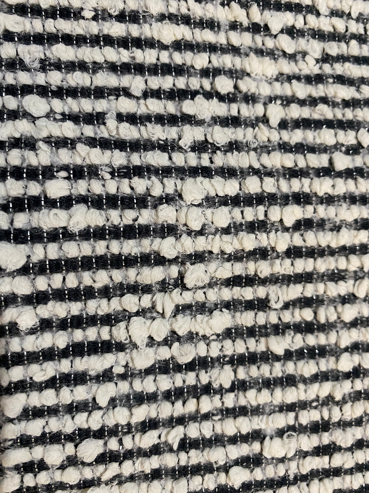 NEW Count Yorkshire Designer Heavyweight Boucle Upholstery Fabric in White and Black Melange - Fancy Styles Fabric Pierre Frey Lee Jofa Brunschwig & Fils
