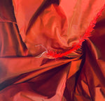 NEW Lady Lisa 100% Silk Taffeta Fabric Solid Red w/ Slight Gold Iridescence