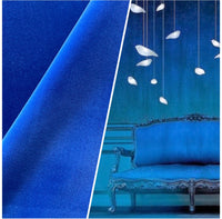 NEW! Prince Oliver Designer 100% Cotton Made In Belgium Upholstery Velvet Fabric Royal Blue - Fancy Styles Fabric Pierre Frey Lee Jofa Brunschwig & Fils