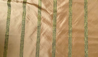 NEW Princess LaDonna 100% Silk Taffeta Striped Peach & Gold Fabric - Fancy Styles Fabric Pierre Frey Lee Jofa Brunschwig & Fils