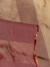 NEW Prince Ezekiel 100% Silk Dupioni Stripe Fabric - Faded Red and Gold - Fancy Styles Fabric Pierre Frey Lee Jofa Brunschwig & Fils