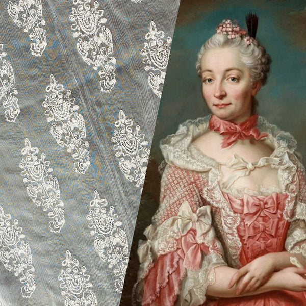 NEW Lady Di Novelty Bridal Couture 100% Silk Crinkle Chiffon Lace Fabric - Fancy Styles Fabric Pierre Frey Lee Jofa Brunschwig & Fils
