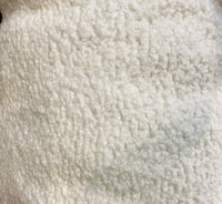 NEW Sir Hugo Designer Upholstery Boucle Sherpa Faux Fur Fabric in Cream White - Fancy Styles Fabric Pierre Frey Lee Jofa Brunschwig & Fils