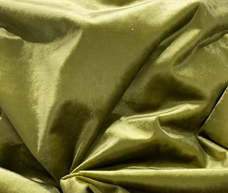 NEW Designer Made In Belgium Upholstery Velvet Fabric- Green Yellow - Fancy Styles Fabric Pierre Frey Lee Jofa Brunschwig & Fils