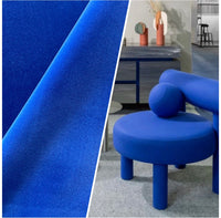 NEW! Prince Oliver Designer 100% Cotton Made In Belgium Upholstery Velvet Fabric Royal Blue - Fancy Styles Fabric Pierre Frey Lee Jofa Brunschwig & Fils