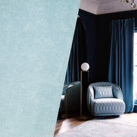 NEW! Princess Piama - Made in England- Soft Solid Cotton Blend Velvet Fabric in Sky Blue - Fancy Styles Fabric Pierre Frey Lee Jofa Brunschwig & Fils