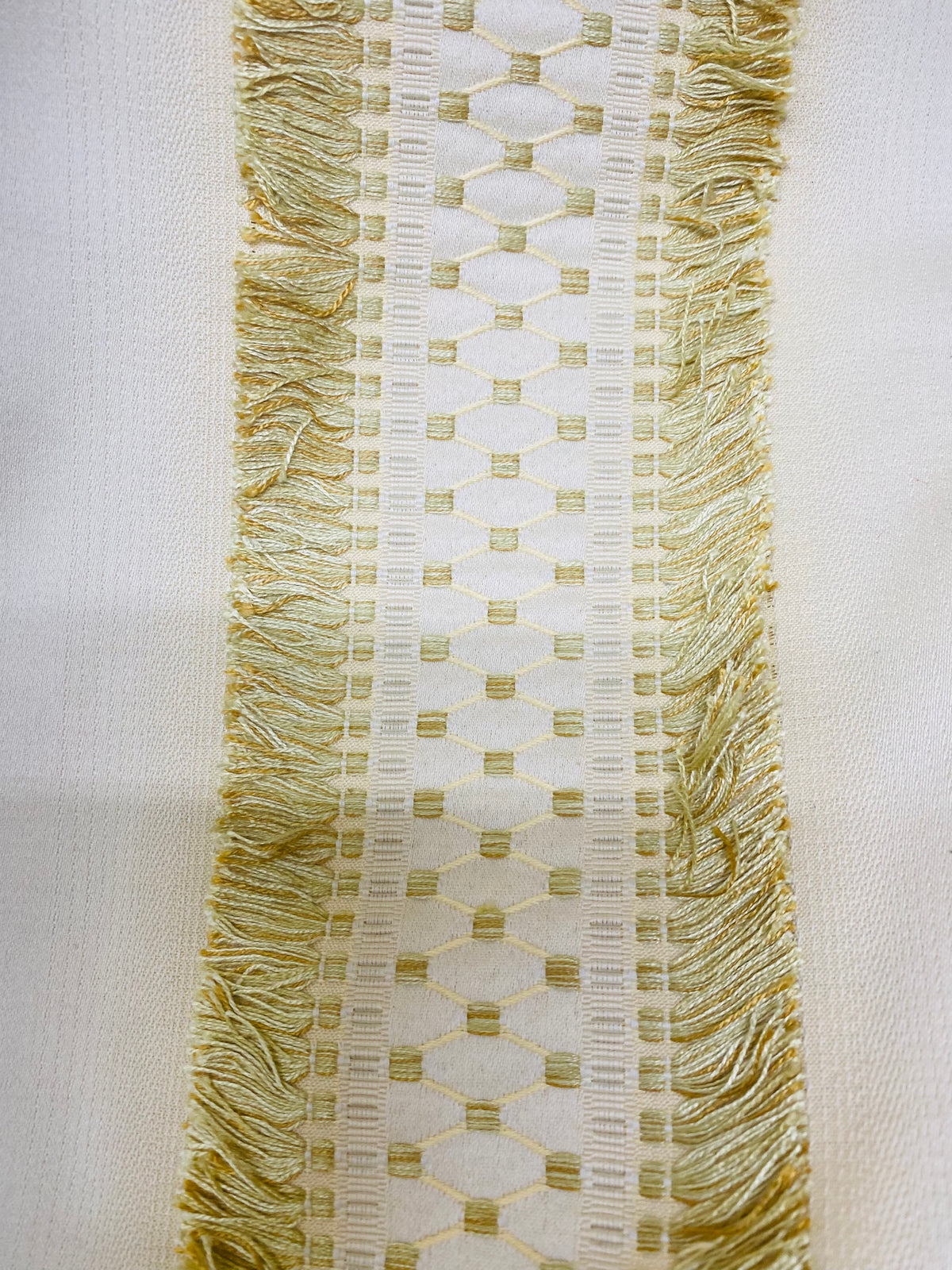 NEW Queen Talia Italian Novelty Neoclassical Tassel Dot Fabric - Parchment - Fancy Styles Fabric Pierre Frey Lee Jofa Brunschwig & Fils