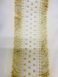 NEW Queen Talia Italian Novelty Neoclassical Tassel Dot Fabric - Parchment - Fancy Styles Fabric Pierre Frey Lee Jofa Brunschwig & Fils