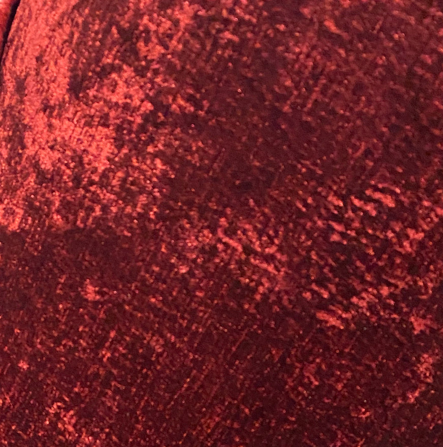 NEW! Sir Sylvio Luxury Heavyweight Upholstery Velvet Chenille Fabric - Red - BTY - Fancy Styles Fabric Pierre Frey Lee Jofa Brunschwig & Fils