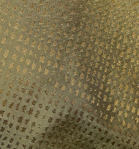 NEW Sir Dante Designer 100% Silk Taffeta - Olive and Gold Pattern SB_8_7 - Fancy Styles Fabric Pierre Frey Lee Jofa Brunschwig & Fils