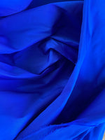 NEW Lady Frank Light Designer “Faux Silk” Taffeta Fabric Made in Italy Electric Purple Blue