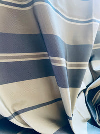 NEW Lady Jennella 100% Silk Taffeta Drapery Fabric - Stripe Grey and Gold SB_1_17 - Fancy Styles Fabric Pierre Frey Lee Jofa Brunschwig & Fils