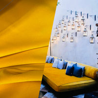 NEW! Duke Donovan WATERPROOF OUTDOOR Velvet Upholstery Fabric - Sunflower Yellow - Fancy Styles Fabric Pierre Frey Lee Jofa Brunschwig & Fils