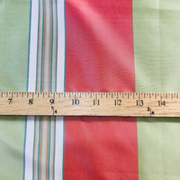 NEW Lady Sophia 100% Silk Taffeta Fabric - Pink And Green Stripe - Fancy Styles Fabric Pierre Frey Lee Jofa Brunschwig & Fils