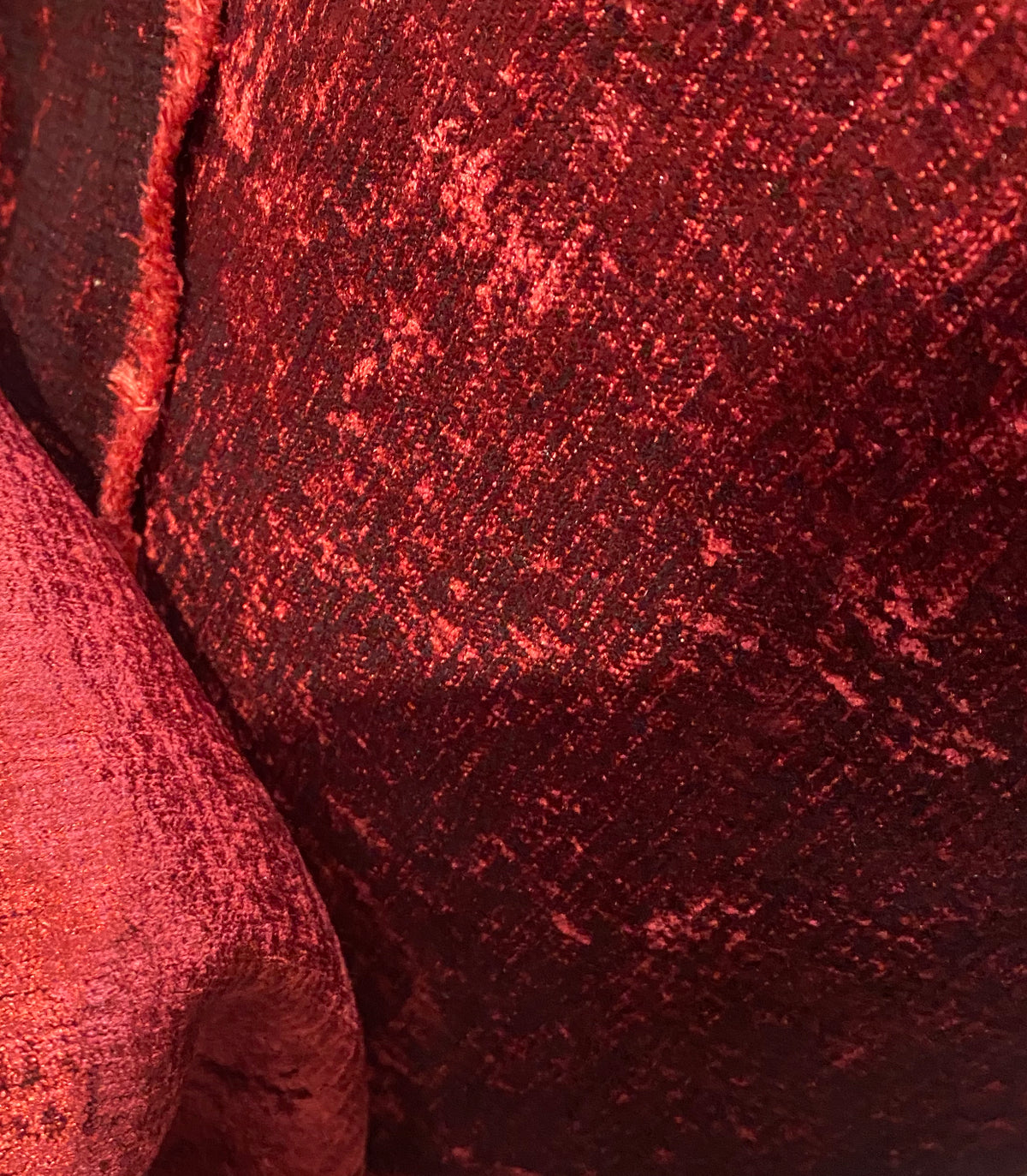 NEW! Sir Sylvio Luxury Heavyweight Upholstery Velvet Chenille Fabric - Red - BTY - Fancy Styles Fabric Pierre Frey Lee Jofa Brunschwig & Fils