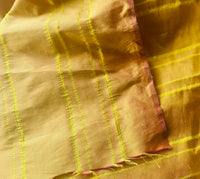 NEW Duchess Mendez Yellow and Pink Sunset Stripe 100% Silk Dupioni Fabric - Fancy Styles Fabric Pierre Frey Lee Jofa Brunschwig & Fils