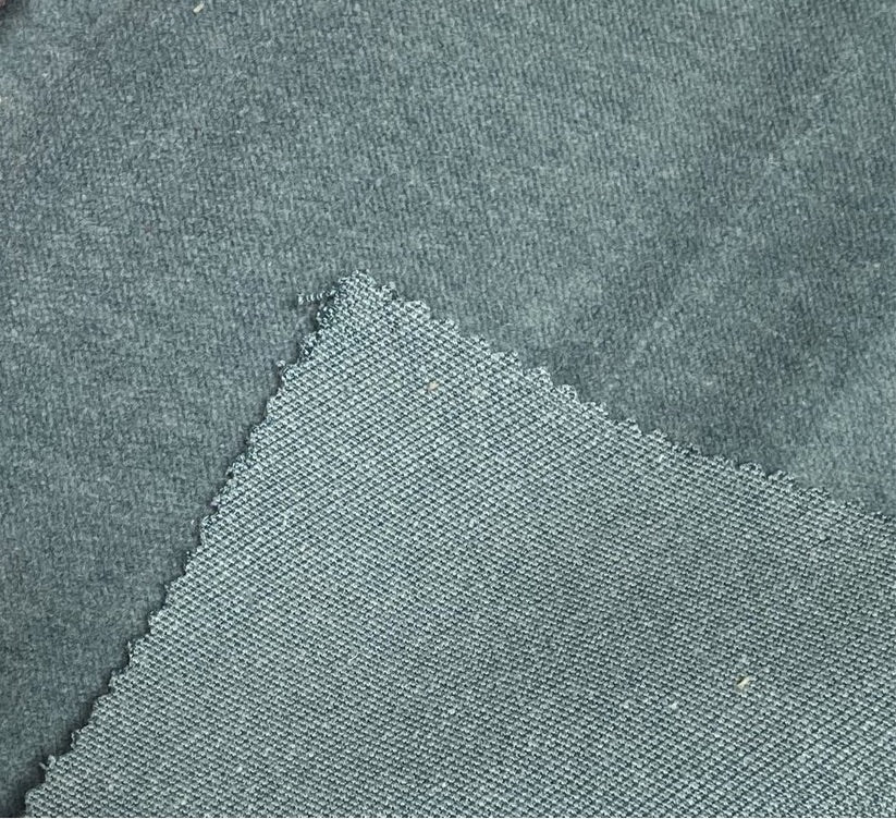 NEW! Princess Piama - Made in England- Soft Solid Cotton Blend Velvet Fabric in Icy Peacock - Fancy Styles Fabric Pierre Frey Lee Jofa Brunschwig & Fils
