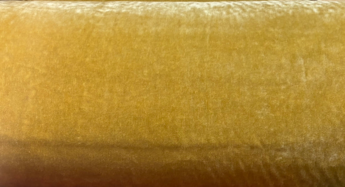 NEW! Prince Hudson - 100% Mohair Upholstery Velvet Fabric - Dusty Mustard Yellow - Fancy Styles Fabric Pierre Frey Lee Jofa Brunschwig & Fils