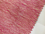 NEW! Lady Daffodil 100% Silk & Lurex Crinkle Chiffon Fabric - Rose Pink - Fancy Styles Fabric Pierre Frey Lee Jofa Brunschwig & Fils