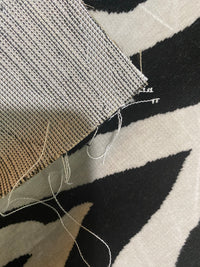 NEW Baroness Matilda Novelty Upholstery Platinum and Black Zebra Velvet- Made in Italy - Fancy Styles Fabric Pierre Frey Lee Jofa Brunschwig & Fils