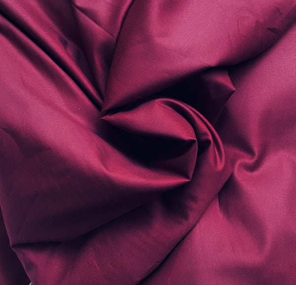 NEW Queen Ester 100% Cotton Sateen Fabric in Berry Red Crimson - Fancy Styles Fabric Pierre Frey Lee Jofa Brunschwig & Fils