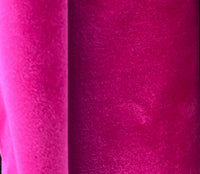 NEW! Prince Oliver - Designer 100% Cotton Made In Belgium Upholstery Velvet Fabric - Fuchsia - Fancy Styles Fabric Pierre Frey Lee Jofa Brunschwig & Fils