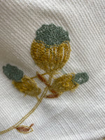 NEW Queen Elena Novelty Decorating Drapery Fabric- Crewel Floral Embroidery - Fancy Styles Fabric Pierre Frey Lee Jofa Brunschwig & Fils