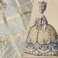 NEW Miss Jaqueline Designer 100% Silk Taffeta Gingham Ribbon Square Stripes Fabric - Yellow SB_6_27 - Fancy Styles Fabric Pierre Frey Lee Jofa Brunschwig & Fils