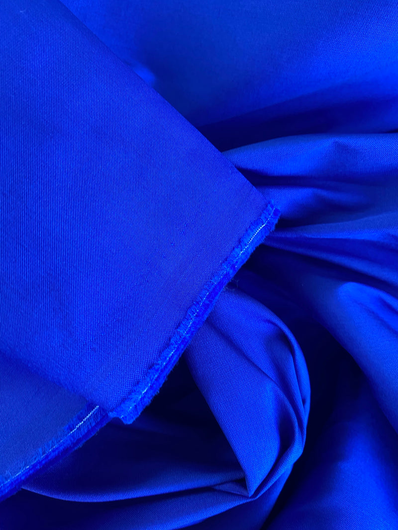 NEW Lady Frank Light Designer “Faux Silk” Taffeta Fabric Made in Italy Electric Purple Blue