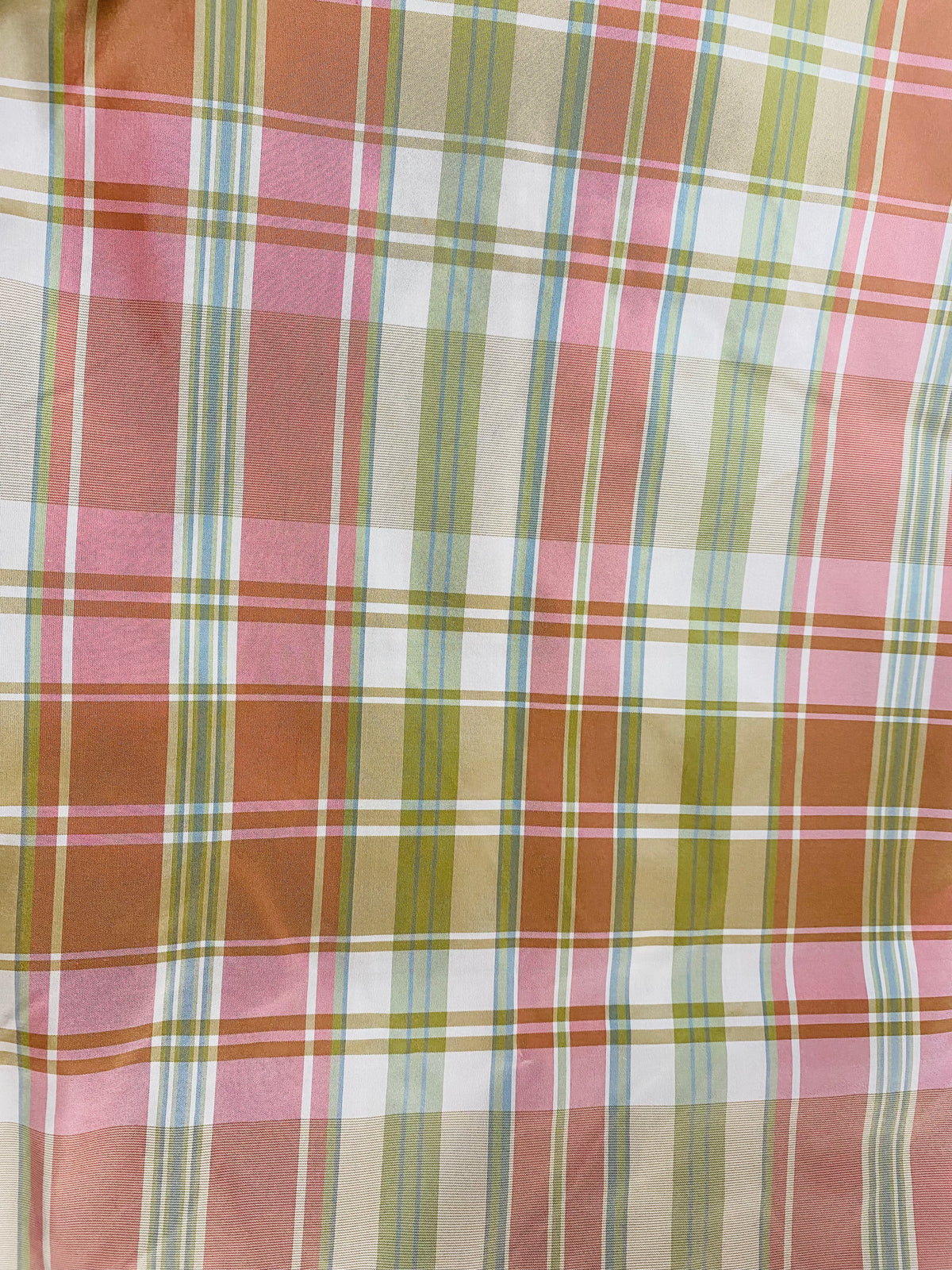NEW Lady Riddle Designer 100% Silk Taffeta Plaid Tartan Fabric -Pink and Green SB_6_19 - Fancy Styles Fabric Pierre Frey Lee Jofa Brunschwig & Fils
