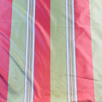 NEW Lady Sophia 100% Silk Taffeta Fabric - Pink And Green Stripe - Fancy Styles Fabric Pierre Frey Lee Jofa Brunschwig & Fils